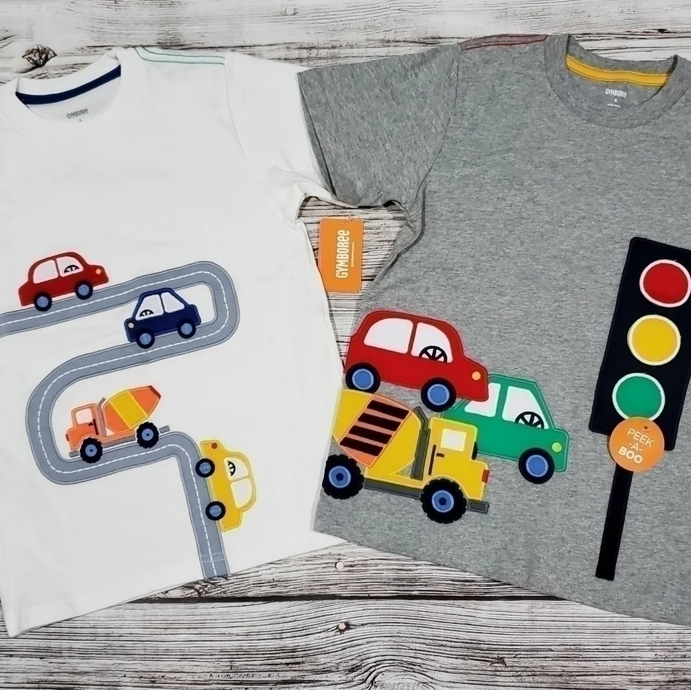 Gymboree Travel Adventures T-Shirts Cars Vehicles T-Shirts NWT